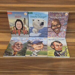 Lot Of  6 Who Was / Is / What…? Children’s Biography Books What Where Were